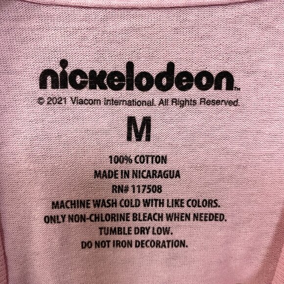 Nickelodeon Rocko's Moder Life Animated Series Cartoon Graphic Pink T-Shirt Medi - Picture 4 of 4